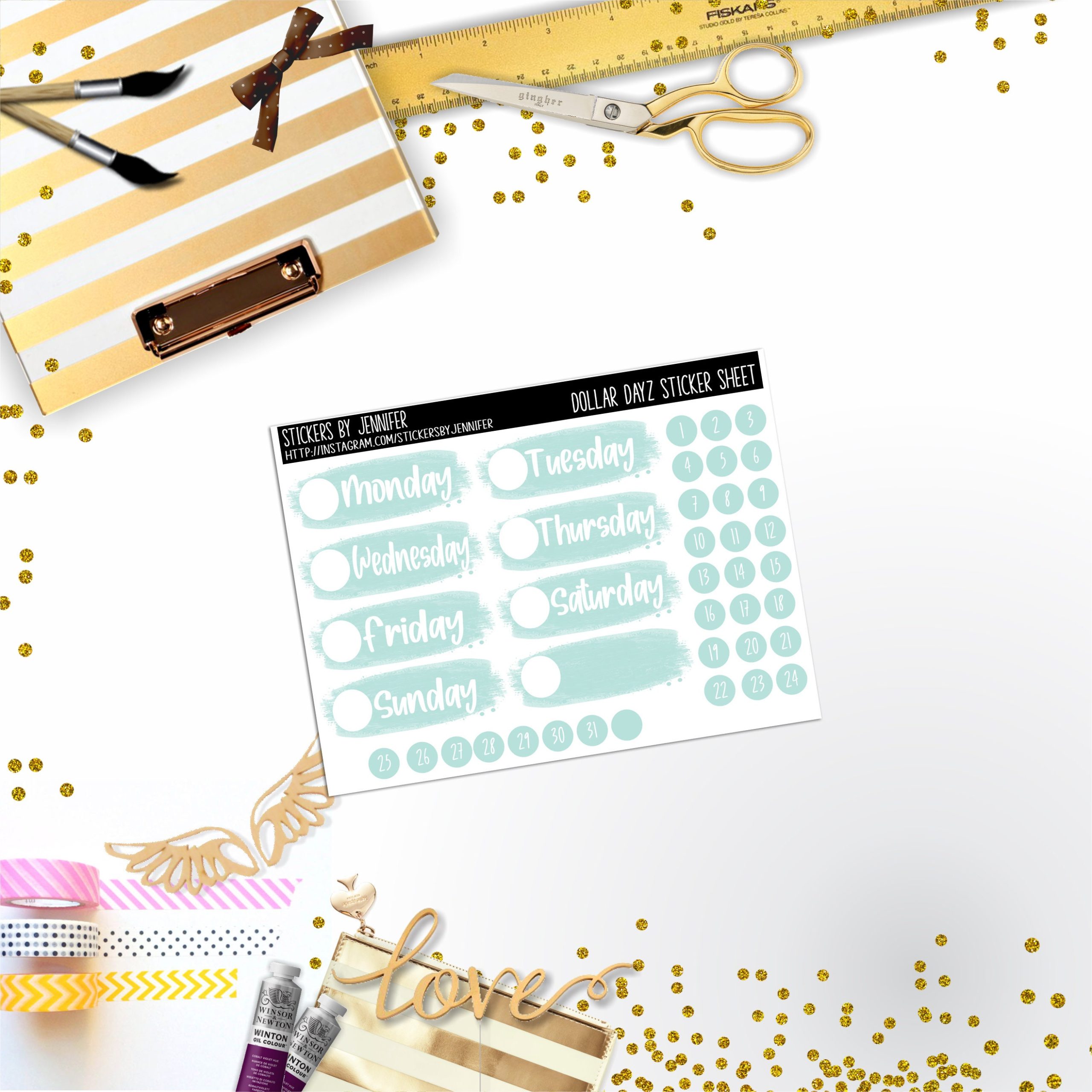 Deco Mini DD476 Planner Stickers, Bullet Journal, Functional Planner Stickers, Stationary Stickers