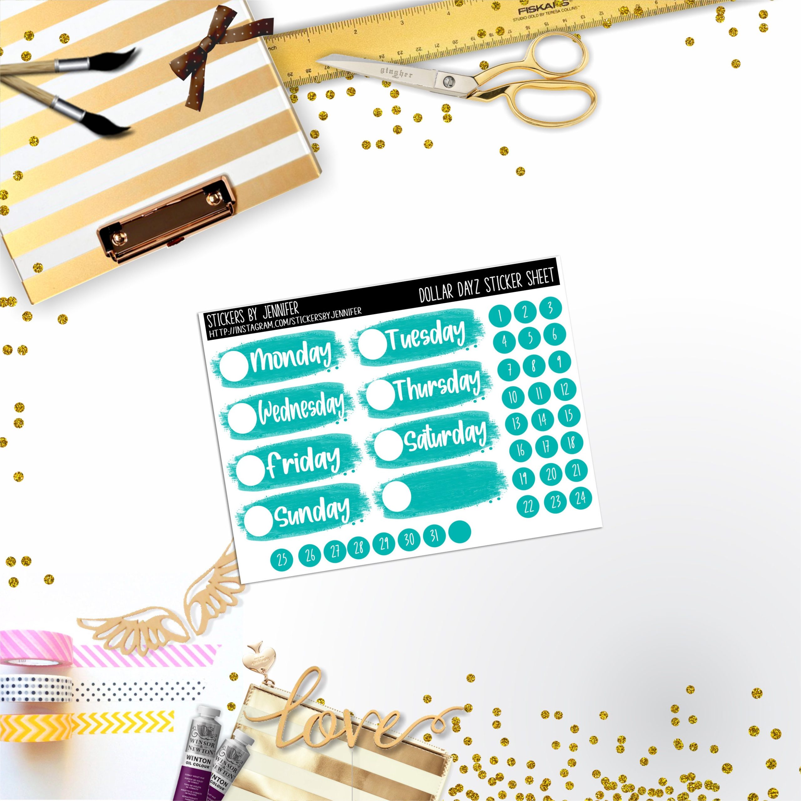 Deco Mini DD478 Planner Stickers, Bullet Journal, Functional Planner Stickers, Stationary Stickers