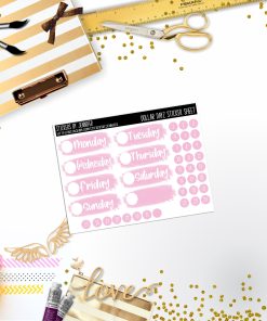 Deco Mini DD507 Planner Stickers, Bullet Journal, Functional Planner Stickers, Stationary Stickers