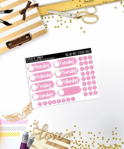 Deco Mini DD508 Planner Stickers, Bullet Journal, Functional Planner Stickers, Stationary Stickers