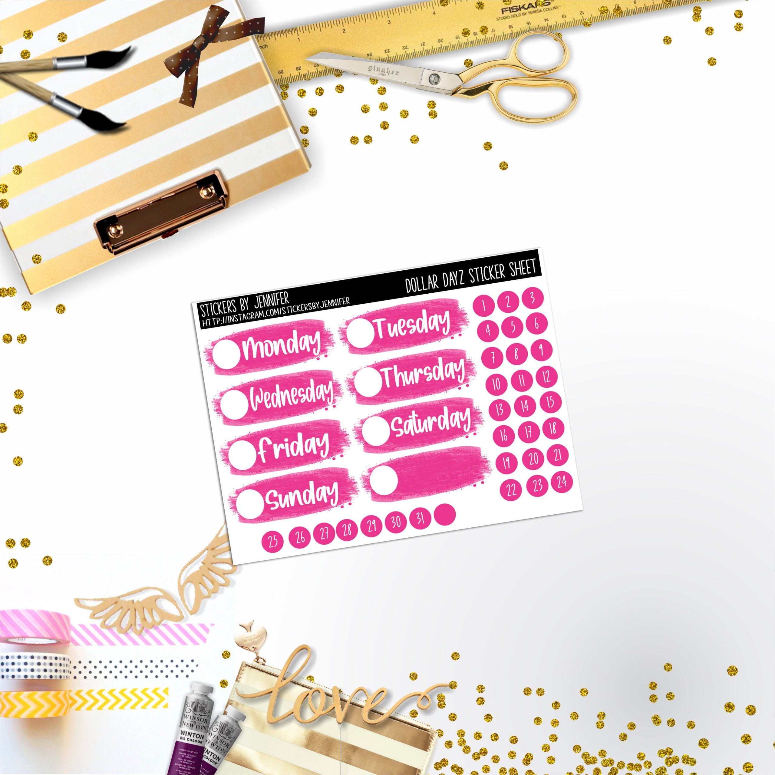 Deco Mini DD514 Planner Stickers, Bullet Journal, Functional Planner Stickers, Stationary Stickers