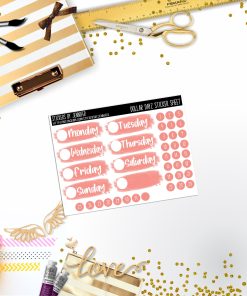 Deco Mini DD520 Planner Stickers, Bullet Journal, Functional Planner Stickers, Stationary Stickers