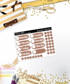 Deco Mini DD545 Planner Stickers, Bullet Journal, Functional Planner Stickers, Stationary Stickers