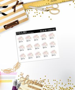 Deco Mini DD554 Planner Stickers, Bullet Journal, Functional Planner Stickers, Stationary Stickers