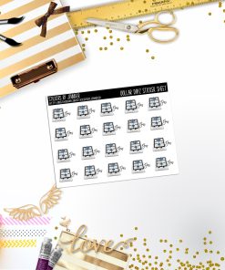 Deco Mini DD559 Planner Stickers, Bullet Journal, Functional Planner Stickers, Stationary Stickers