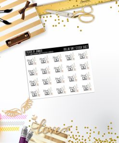 Deco Mini DD562 Planner Stickers, Bullet Journal, Functional Planner Stickers, Stationary Stickers