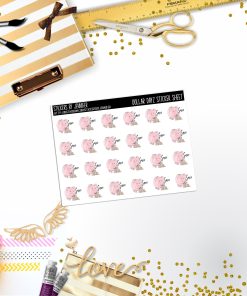 Deco Mini DD567 Planner Stickers, Bullet Journal, Functional Planner Stickers, Stationary Stickers