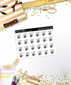 Deco Mini DD568 Planner Stickers, Bullet Journal, Functional Planner Stickers, Stationary Stickers