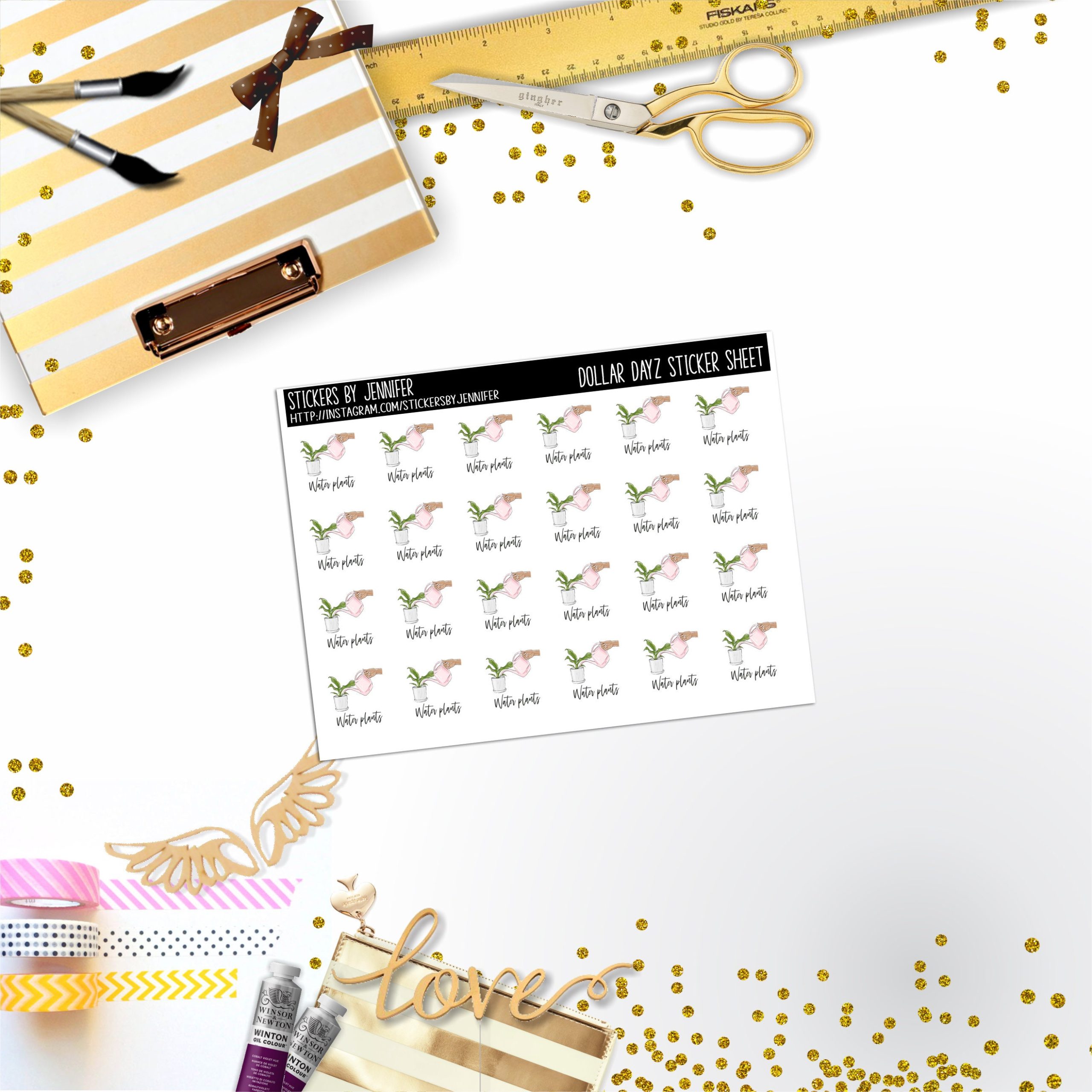 Deco Mini DD583 Planner Stickers, Bullet Journal, Functional Planner Stickers, Stationary Stickers