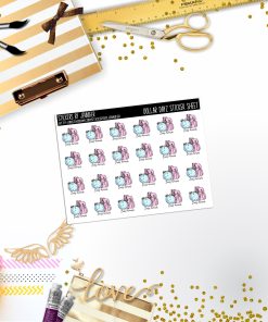 Deco Mini DD587 Planner Stickers, Bullet Journal, Functional Planner Stickers, Stationary Stickers