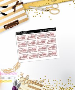 Deco Mini DD603 Planner Stickers, Bullet Journal, Functional Planner Stickers, Stationary Stickers