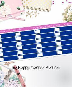 Labels 1.95 inch Width Quarter Boxes 510 for Big Happy Planner Vertical Planner Stickers