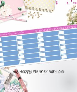 Labels 1.95 inch Width Quarter Boxes 515 for Big Happy Planner Vertical Planner Stickers