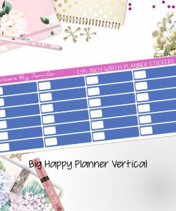 Labels 1.95 inch Width Quarter Boxes 516 for Big Happy Planner Vertical Planner Stickers