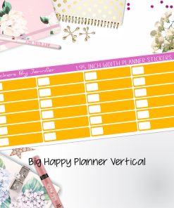 Labels 1.95 inch Width Quarter Boxes 541 for Big Happy Planner Vertical Planner Stickers