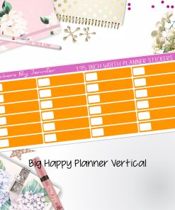 Labels 1.95 inch Width Quarter Boxes 545 for Big Happy Planner Vertical Planner Stickers
