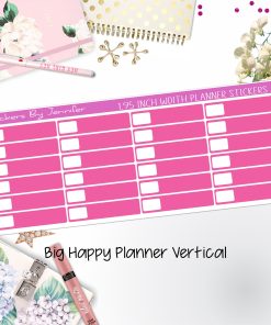 Labels 1.95 inch Width Quarter Boxes 576 for Big Happy Planner Vertical Planner Stickers