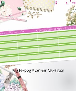 Two-Tone Labels 1.95 inch Width Quarter Boxes 616 for Big Happy Planner Vertical Planner Stickers