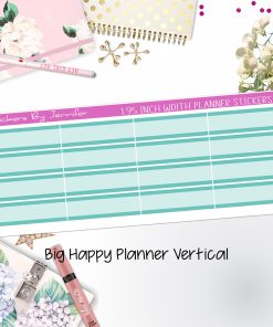 Two-Tone Labels 1.95 inch Width Quarter Boxes 626 for Big Happy Planner Vertical Planner Stickers