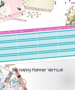 Two-Tone Labels 1.95 inch Width Quarter Boxes 630 for Big Happy Planner Vertical Planner Stickers