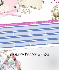 Two-Tone Labels 1.95 inch Width Quarter Boxes 642 for Big Happy Planner Vertical Planner Stickers