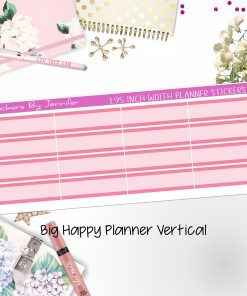 Two-Tone Labels 1.95 inch Width Quarter Boxes 665 for Big Happy Planner Vertical Planner Stickers
