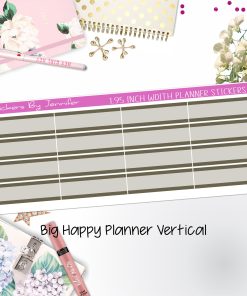 Two-Tone Labels 1.95 inch Width Quarter Boxes 696 for Big Happy Planner Vertical Planner Stickers