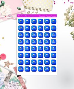 Paramount Streaming Icon Stickers, Planner Stickers, Journal Stickers, Functional Planner Stickers, Stationary Stickers
