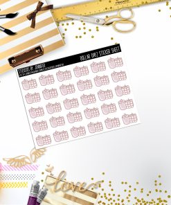 Deco Mini DD605 Planner Stickers, Bullet Journal, Functional Planner Stickers, Stationary Stickers