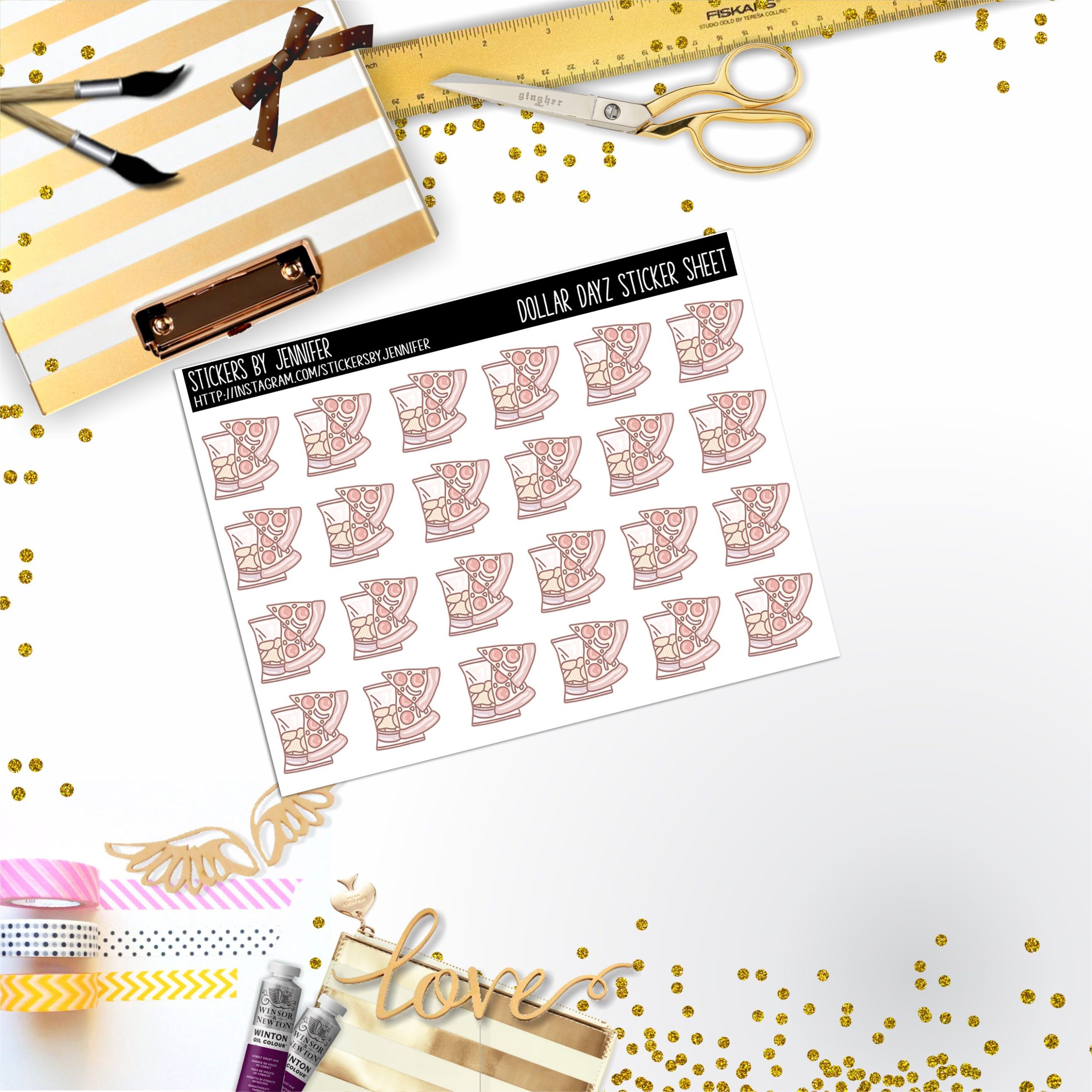 Deco Mini DD606 Planner Stickers, Bullet Journal, Functional Planner Stickers, Stationary Stickers