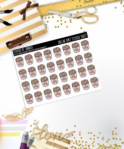 Deco Mini DD613 Planner Stickers, Bullet Journal, Functional Planner Stickers, Stationary Stickers