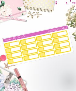 Two-Toned Appointment Labels 003 Quarter Boxes  Planner Stickers, Journal Stickers, Functional Planner Stickers, Stationary Stickers