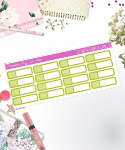 Two-Toned Appointment Labels 006 Quarter Boxes  Planner Stickers, Journal Stickers, Functional Planner Stickers, Stationary Stickers
