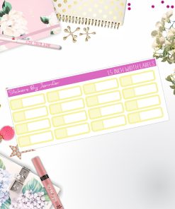 Two-Toned Appointment Labels 009 Quarter Boxes  Planner Stickers, Journal Stickers, Functional Planner Stickers, Stationary Stickers