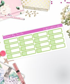 Two-Toned Appointment Labels 014 Quarter Boxes  Planner Stickers, Journal Stickers, Functional Planner Stickers, Stationary Stickers