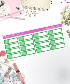 Two-Toned Appointment Labels 017 Quarter Boxes  Planner Stickers, Journal Stickers, Functional Planner Stickers, Stationary Stickers