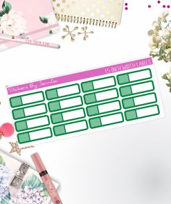 Two-Toned Appointment Labels 018 Quarter Boxes  Planner Stickers, Journal Stickers, Functional Planner Stickers, Stationary Stickers