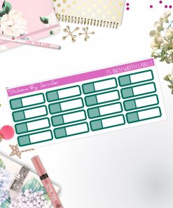 Two-Toned Appointment Labels 020 Quarter Boxes  Planner Stickers, Journal Stickers, Functional Planner Stickers, Stationary Stickers