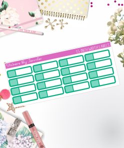 Two-Toned Appointment Labels 021 Quarter Boxes  Planner Stickers, Journal Stickers, Functional Planner Stickers, Stationary Stickers