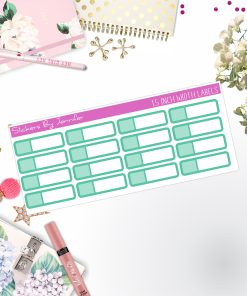 Two-Toned Appointment Labels 022 Quarter Boxes  Planner Stickers, Journal Stickers, Functional Planner Stickers, Stationary Stickers