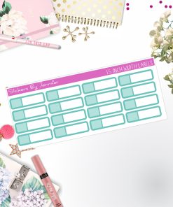 Two-Toned Appointment Labels 025 Quarter Boxes  Planner Stickers, Journal Stickers, Functional Planner Stickers, Stationary Stickers