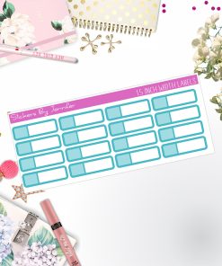 Two-Toned Appointment Labels 028 Quarter Boxes  Planner Stickers, Journal Stickers, Functional Planner Stickers, Stationary Stickers