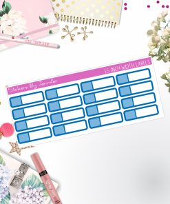 Two-Toned Appointment Labels 035 Quarter Boxes  Planner Stickers, Journal Stickers, Functional Planner Stickers, Stationary Stickers