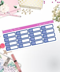 Two-Toned Appointment Labels 037 Quarter Boxes  Planner Stickers, Journal Stickers, Functional Planner Stickers, Stationary Stickers