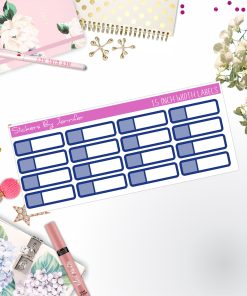 Two-Toned Appointment Labels 038 Quarter Boxes  Planner Stickers, Journal Stickers, Functional Planner Stickers, Stationary Stickers