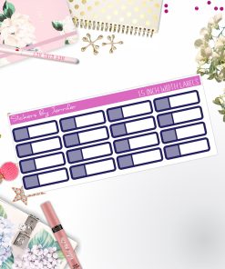 Two-Toned Appointment Labels 039 Quarter Boxes  Planner Stickers, Journal Stickers, Functional Planner Stickers, Stationary Stickers