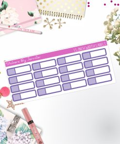 Two-Toned Appointment Labels 047 Quarter Boxes  Planner Stickers, Journal Stickers, Functional Planner Stickers, Stationary Stickers