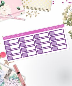 Two-Toned Appointment Labels 050 Quarter Boxes  Planner Stickers, Journal Stickers, Functional Planner Stickers, Stationary Stickers