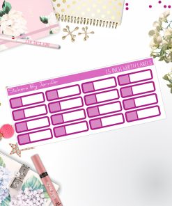 Two-Toned Appointment Labels 059 Quarter Boxes  Planner Stickers, Journal Stickers, Functional Planner Stickers, Stationary Stickers