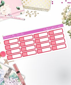 Two-Toned Appointment Labels 071 Quarter Boxes  Planner Stickers, Journal Stickers, Functional Planner Stickers, Stationary Stickers